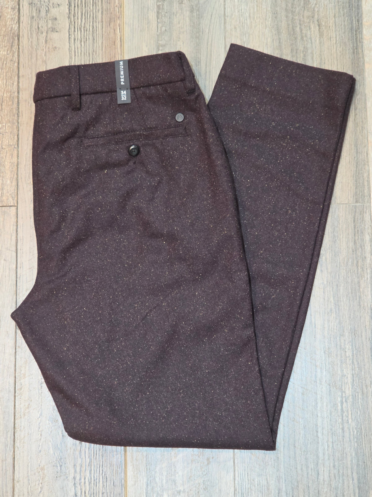 Alberto LOU - Regular Fit Donegal Wool-Silk Blend Trousers