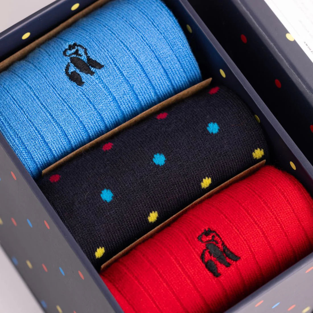 SWOLE PANDA Multi Spot Sock Box - 3 Pairs