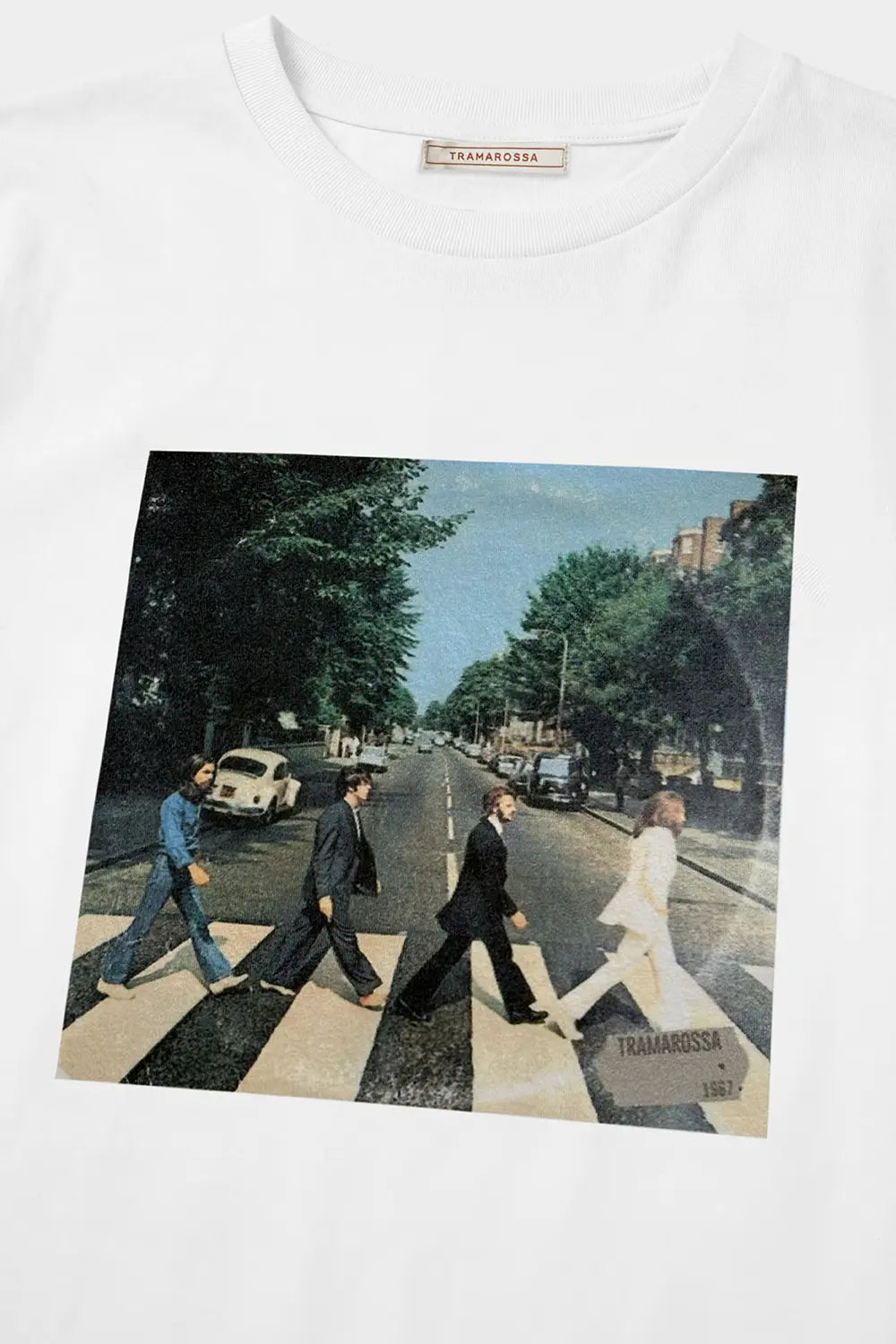 TRAMAROSSA JUSTIN White T-shirts with BEATLES Print
