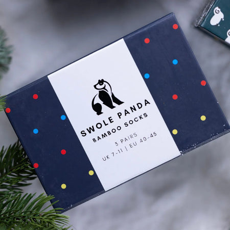 SWOLE PANDA Multi Spot Sock Box - 3 Pairs