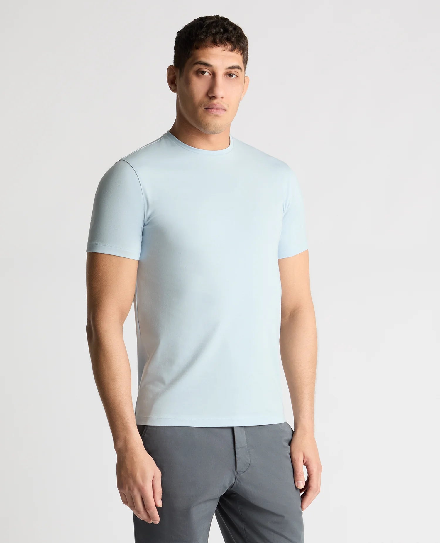 Remus Uomo Cotton Stretch Crew Neck T-Shirt