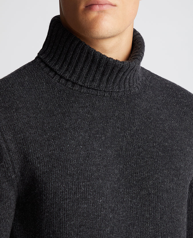 Remus Uomo Tapered Fit Wool-Blend Roll Neck Sweater