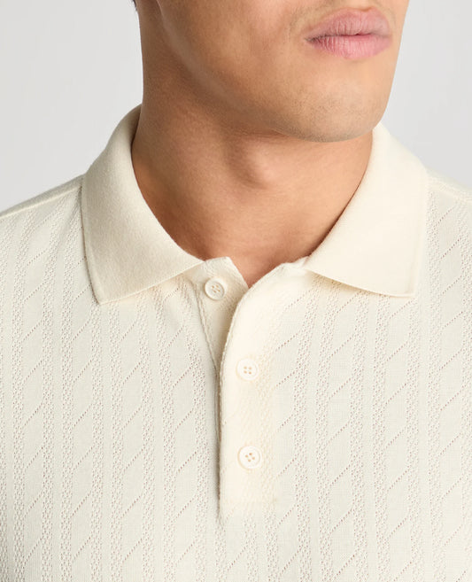 Remus Uomo Cable Patterned Cotton Polo Shirt