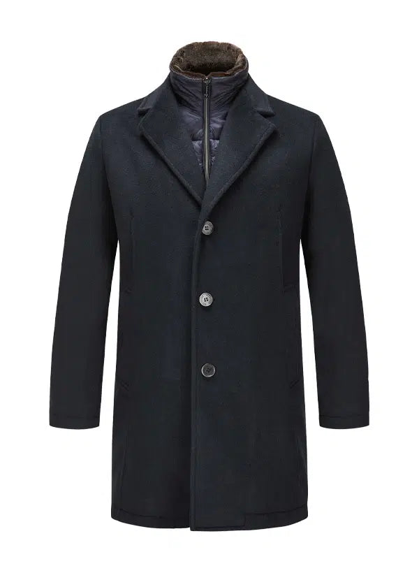 MILESTONE Enrico 3/4 coat with removable trim