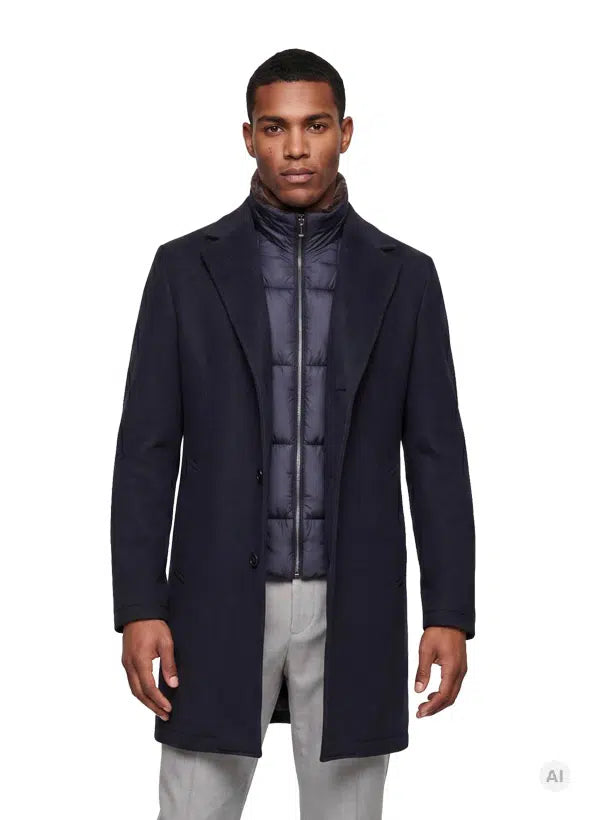 MILESTONE Enrico 3/4 coat with removable trim