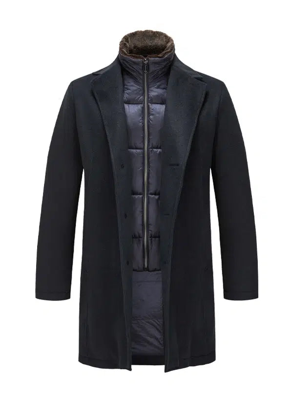 MILESTONE Enrico 3/4 coat with removable trim