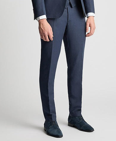 Remus Uomo Tapered Fit Linen-Blend Suit Trouser