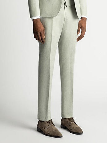 Remus Uomo Tapered Fit Linen-Blend Suit Trouser