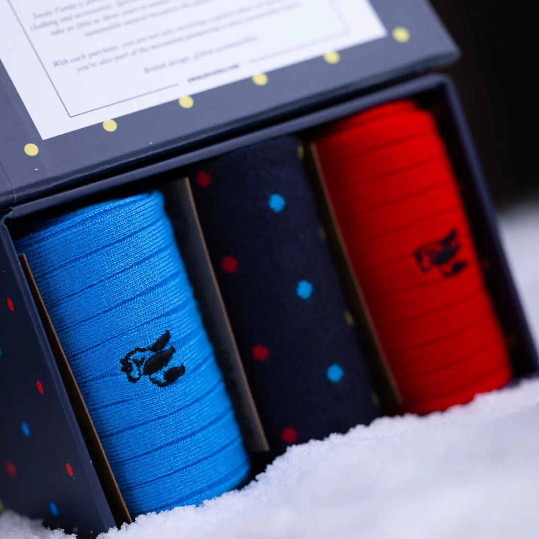 SWOLE PANDA Multi Spot Sock Box - 3 Pairs