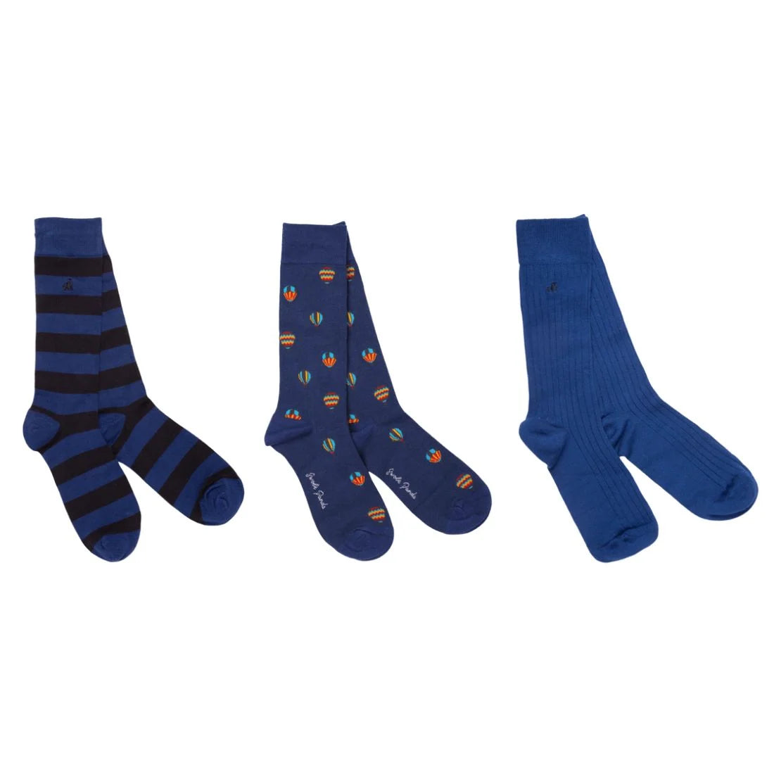 SWOLE PANDA Hot Air Balloon 3 pair Sock Box