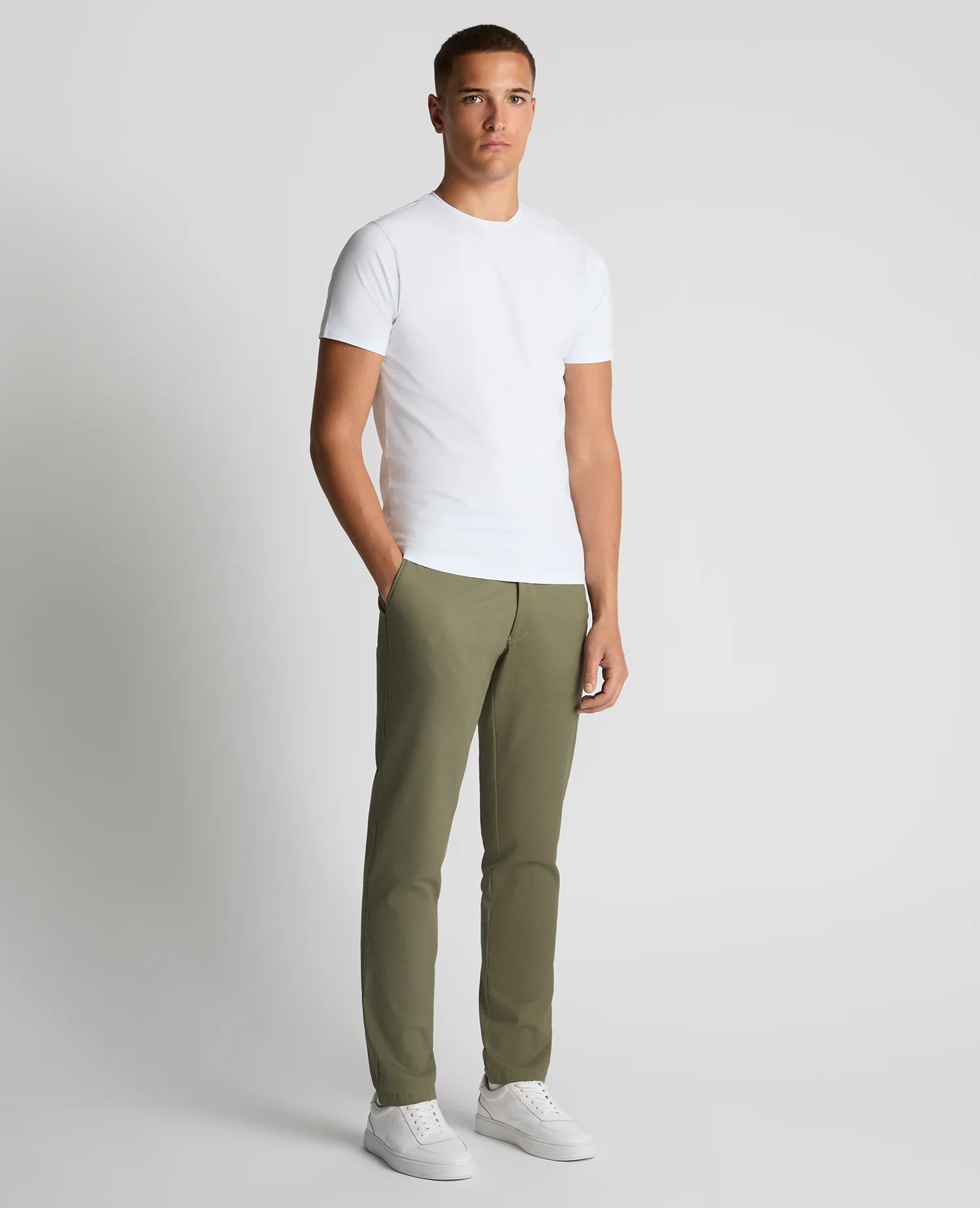 Remus Uomo Emilio Slim Leg Cotton-Stretch Chinos