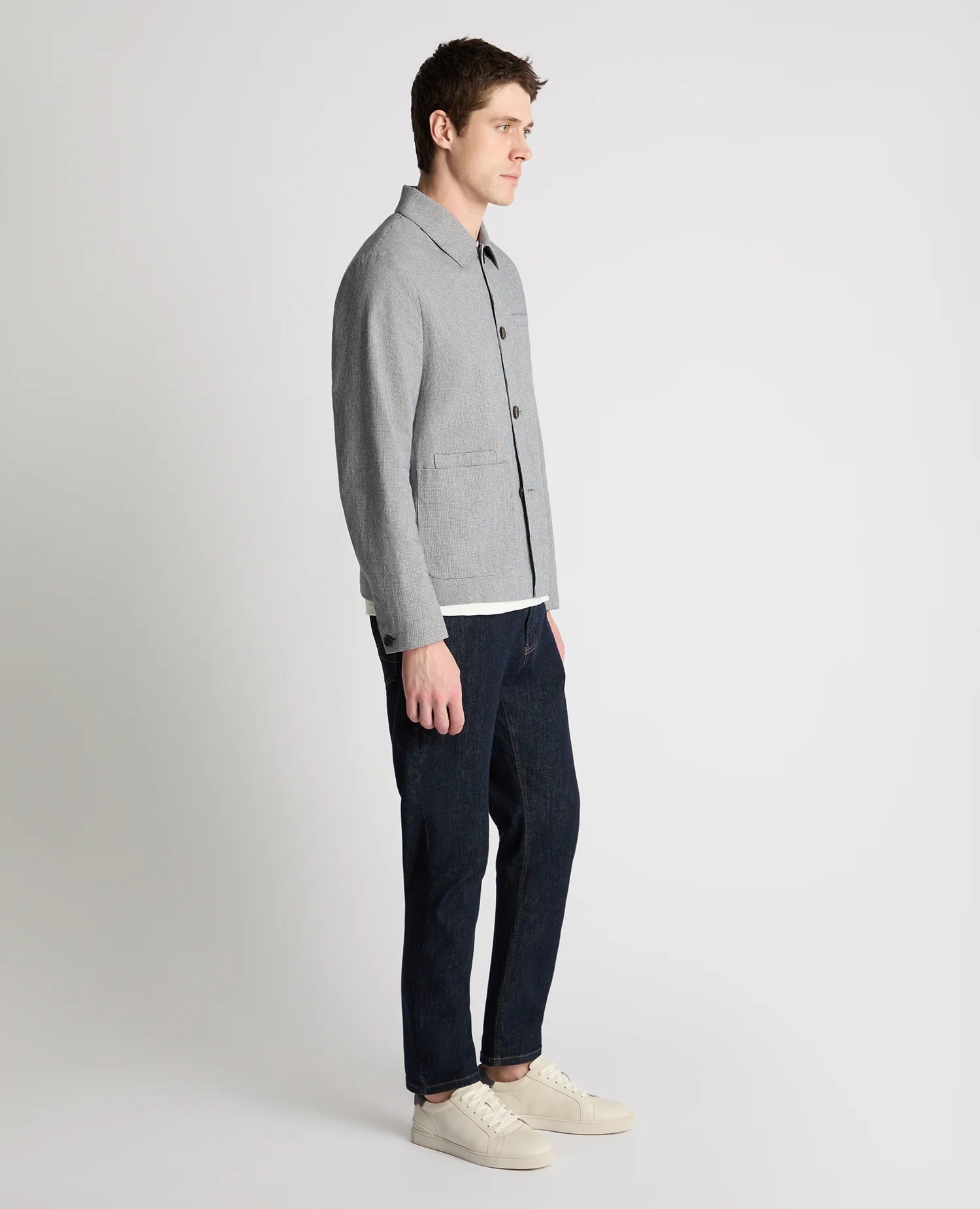 Remus Uomo Regular Fit Micro-Houndstooth Jacket