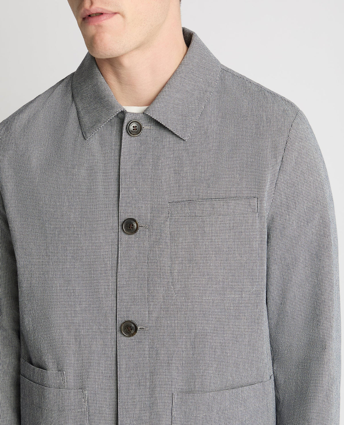Remus Uomo Regular Fit Micro-Houndstooth Jacket