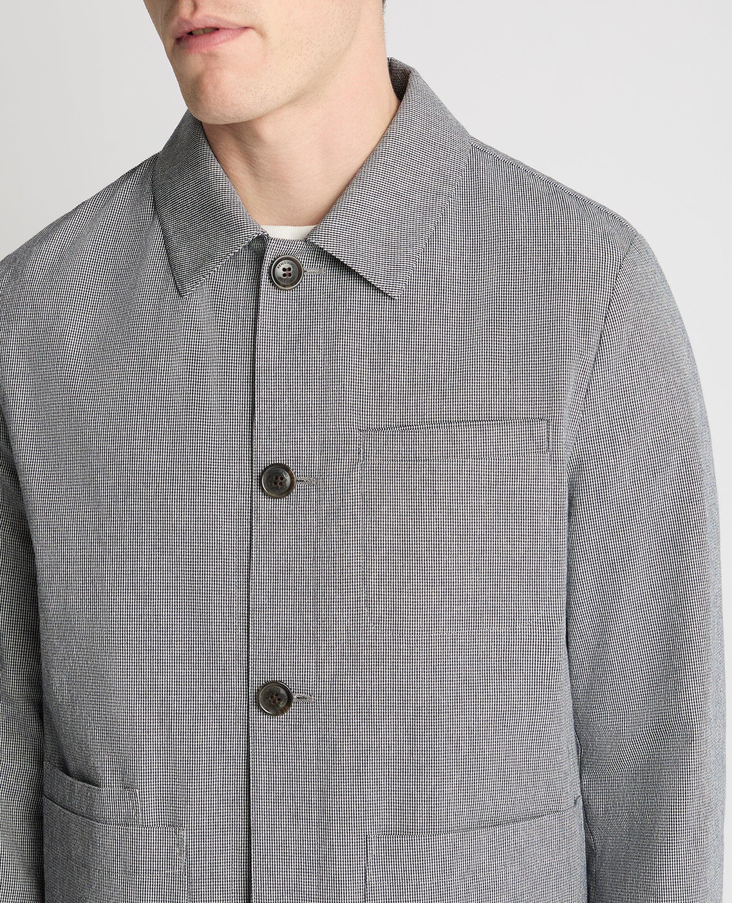 Remus Uomo Regular Fit Micro-Houndstooth Jacket