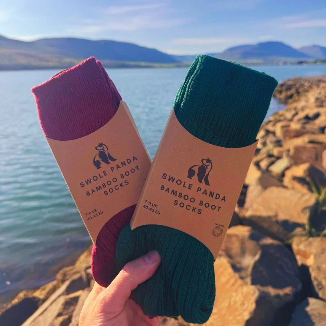 Swole Panda Men's Bamboo Boot Socks