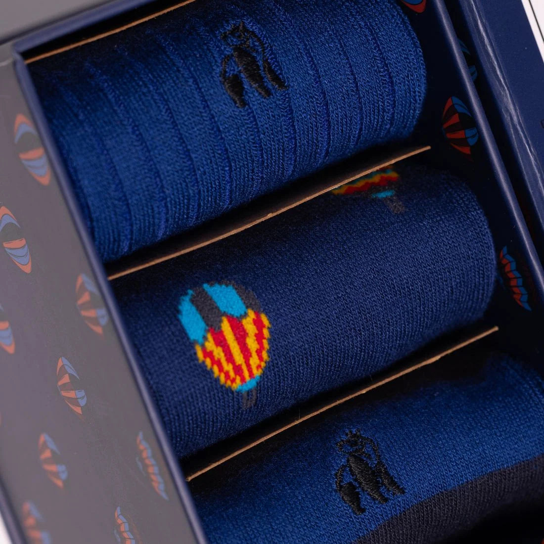 SWOLE PANDA Hot Air Balloon 3 pair Sock Box
