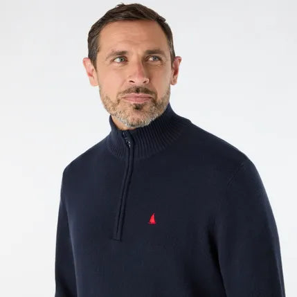 MUSTO MEN'S ORIGINAL 1/4 ZIP NECK KNIT
