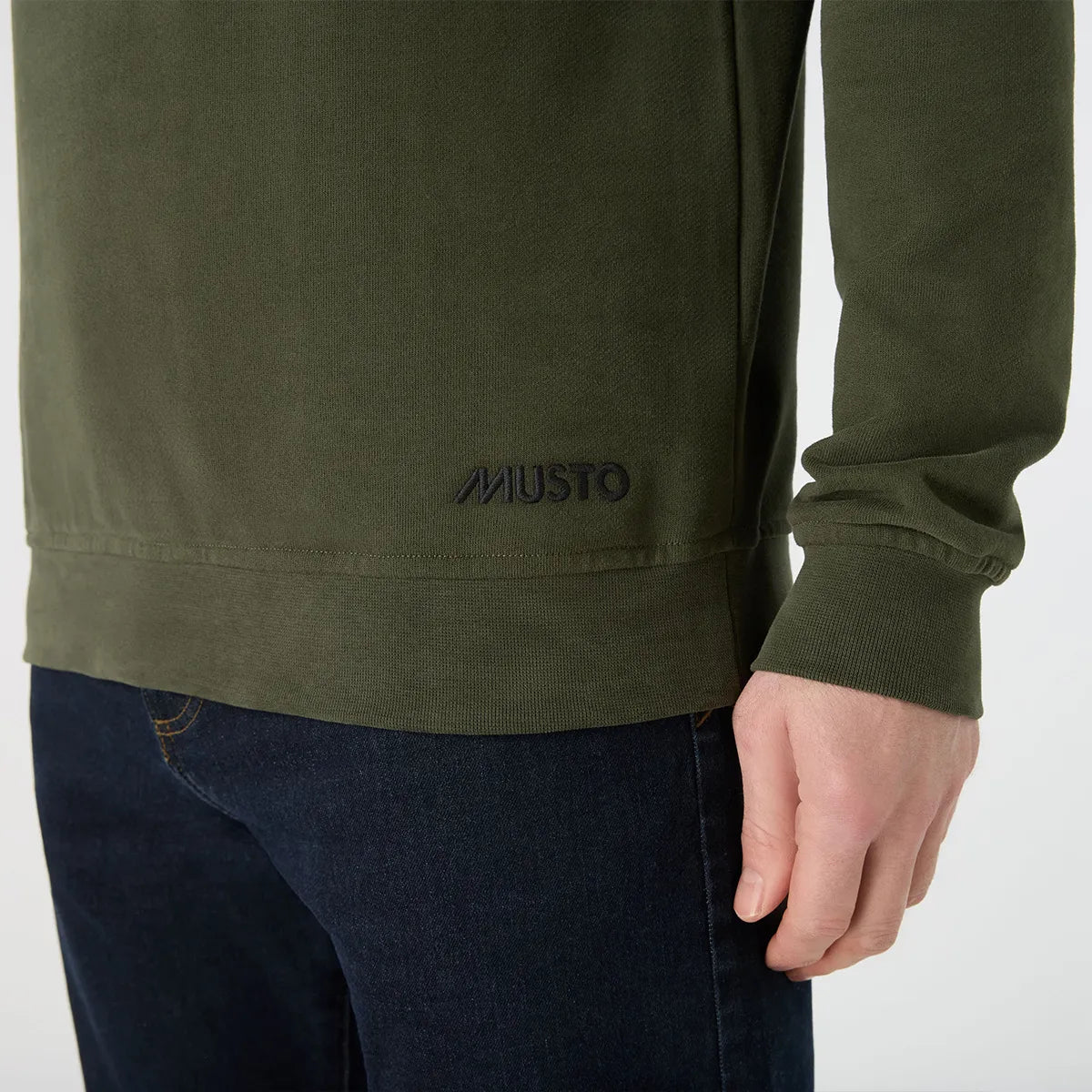 MUSTO MEN'S ORIGINAL 1/4 ZIP NECK SWEAT