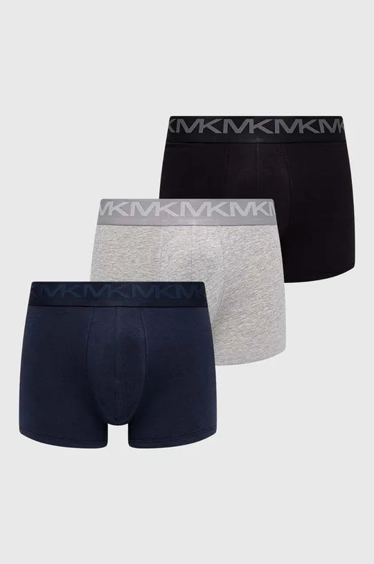 Michael Kors stretch factor cotton Boxer Brief 3 pack - navy/grey/black