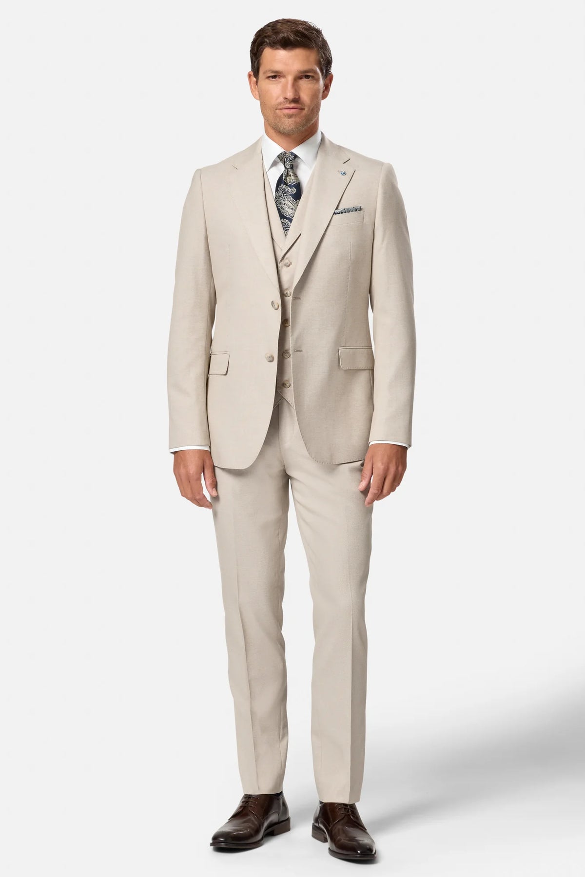 Benetti Signature "Albert" Stone 3 piece Suit
