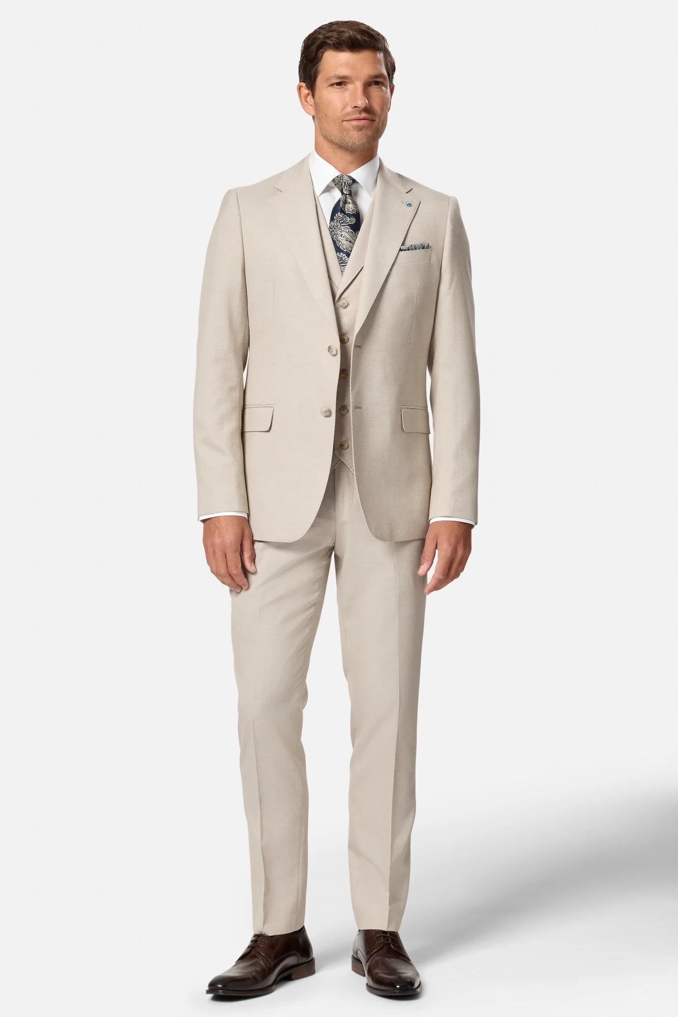 Benetti Signature "Albert" Stone 3 piece Suit