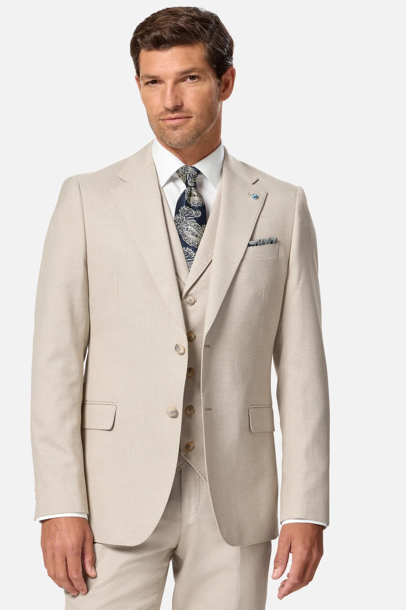 Benetti Signature "Albert" Stone 3 piece Suit