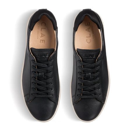 CLAE BRADLEY Black Milled Leather
