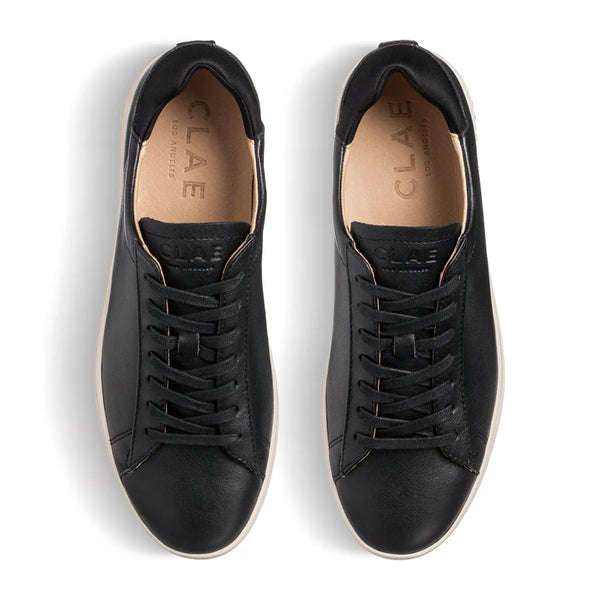 CLAE BRADLEY Black Milled Leather