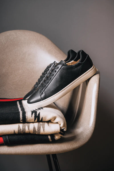 CLAE BRADLEY Black Milled Leather