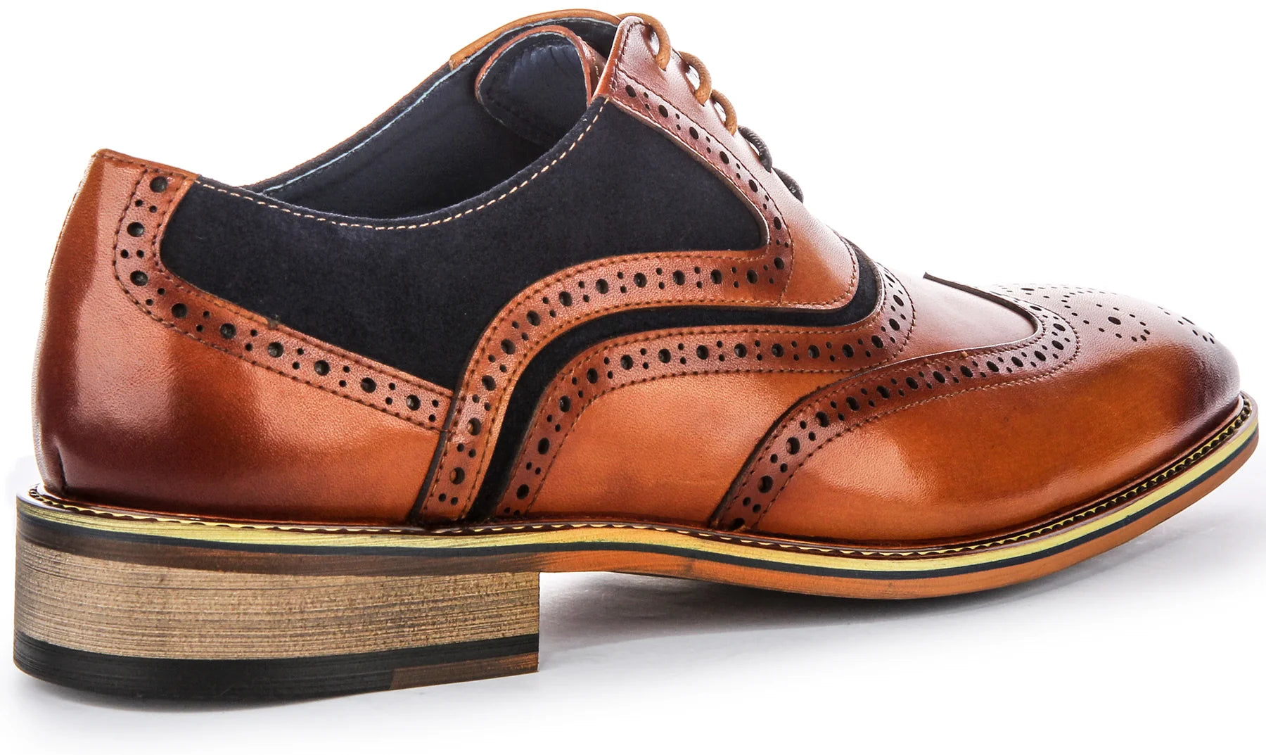 Justin Reess Drake Brogue - Dark Tan