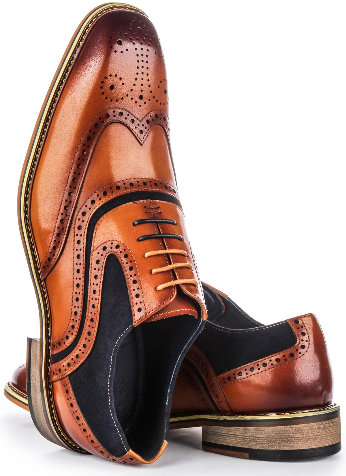 Justin Reess Drake Brogue - Dark Tan