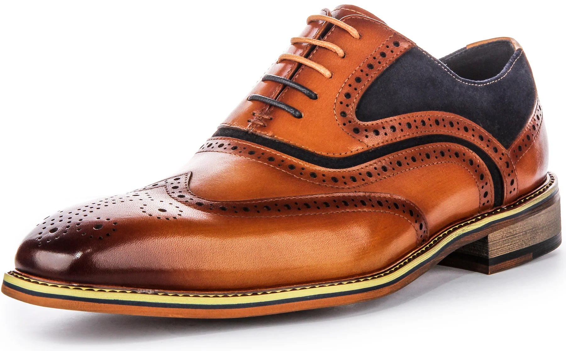 Justin Reess Drake Brogue - Dark Tan