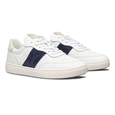 CLAE DAVIS White Navy Wood Ash Sneaker