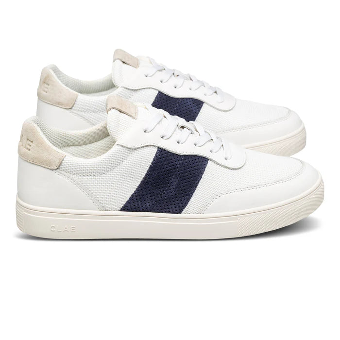 CLAE DAVIS White Navy Wood Ash Sneaker