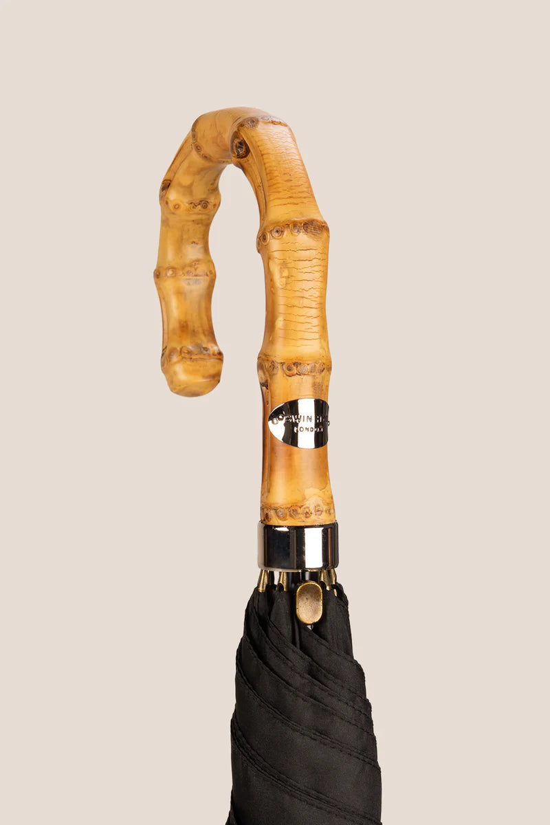Oswin Hyde Jonathan Bamboo Wooden J-handle Umbrella