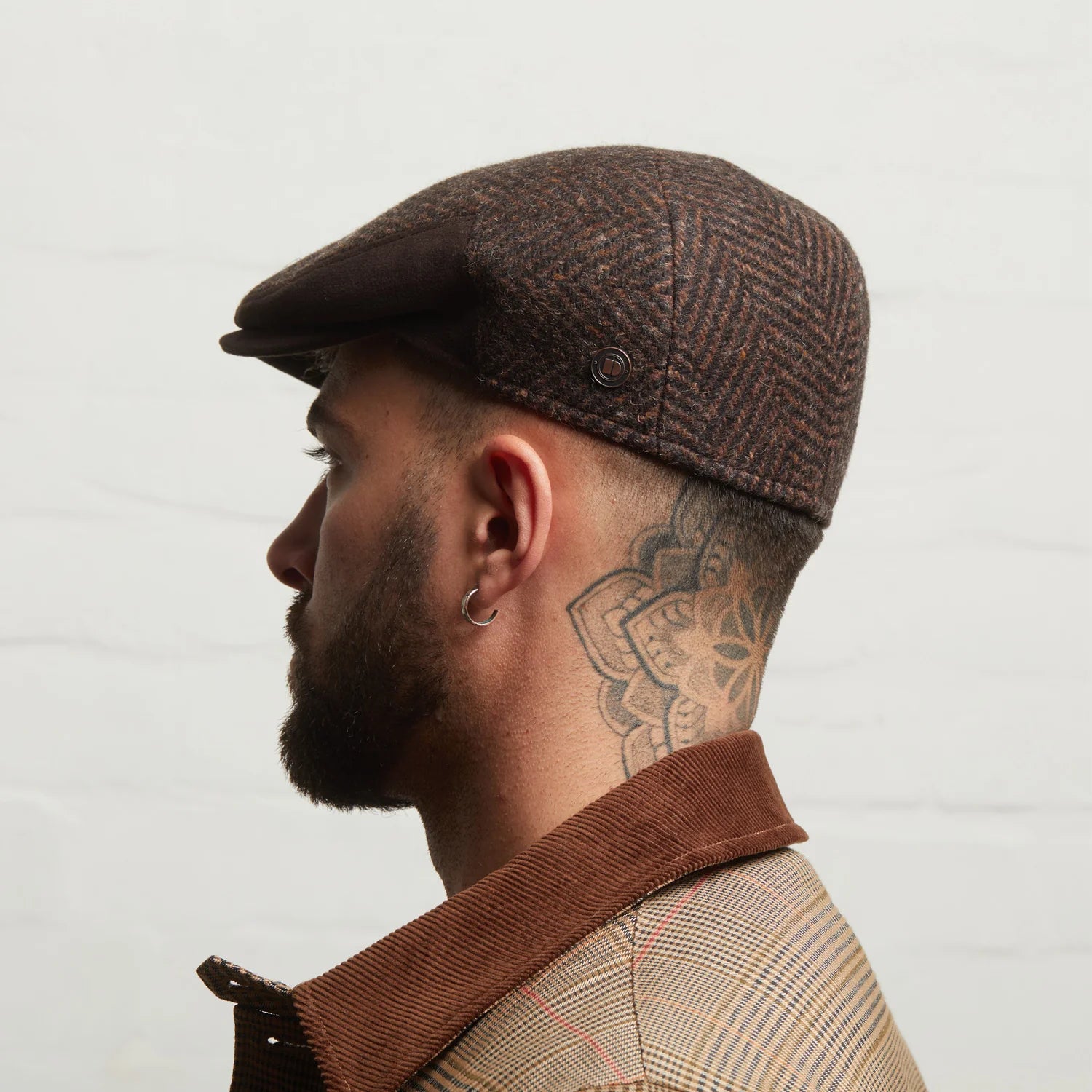 Dasmarca Hats DRAKE Italian tweed - Chocolate