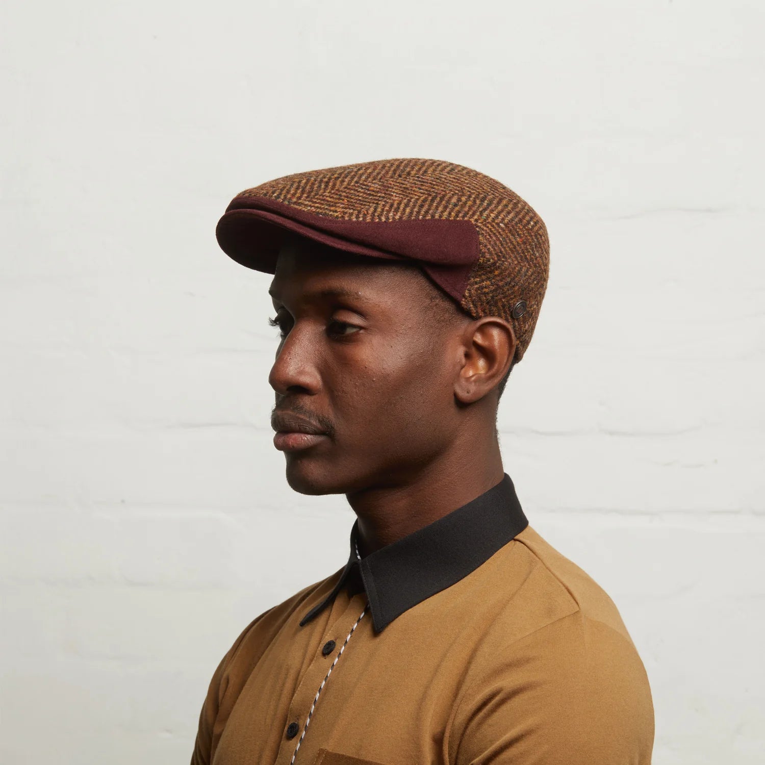 Dasmarca Hats DRAKE Italian tweed - Amber