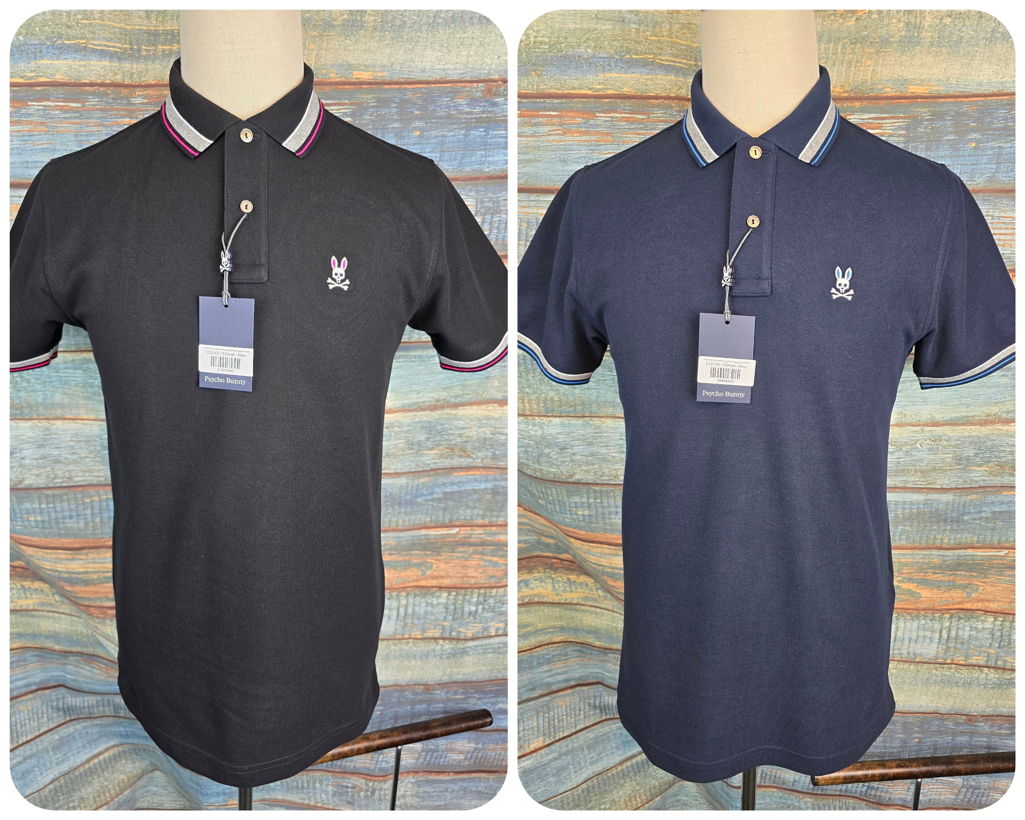 PSYCHO BUNNY RockPort Pique tipped Polo