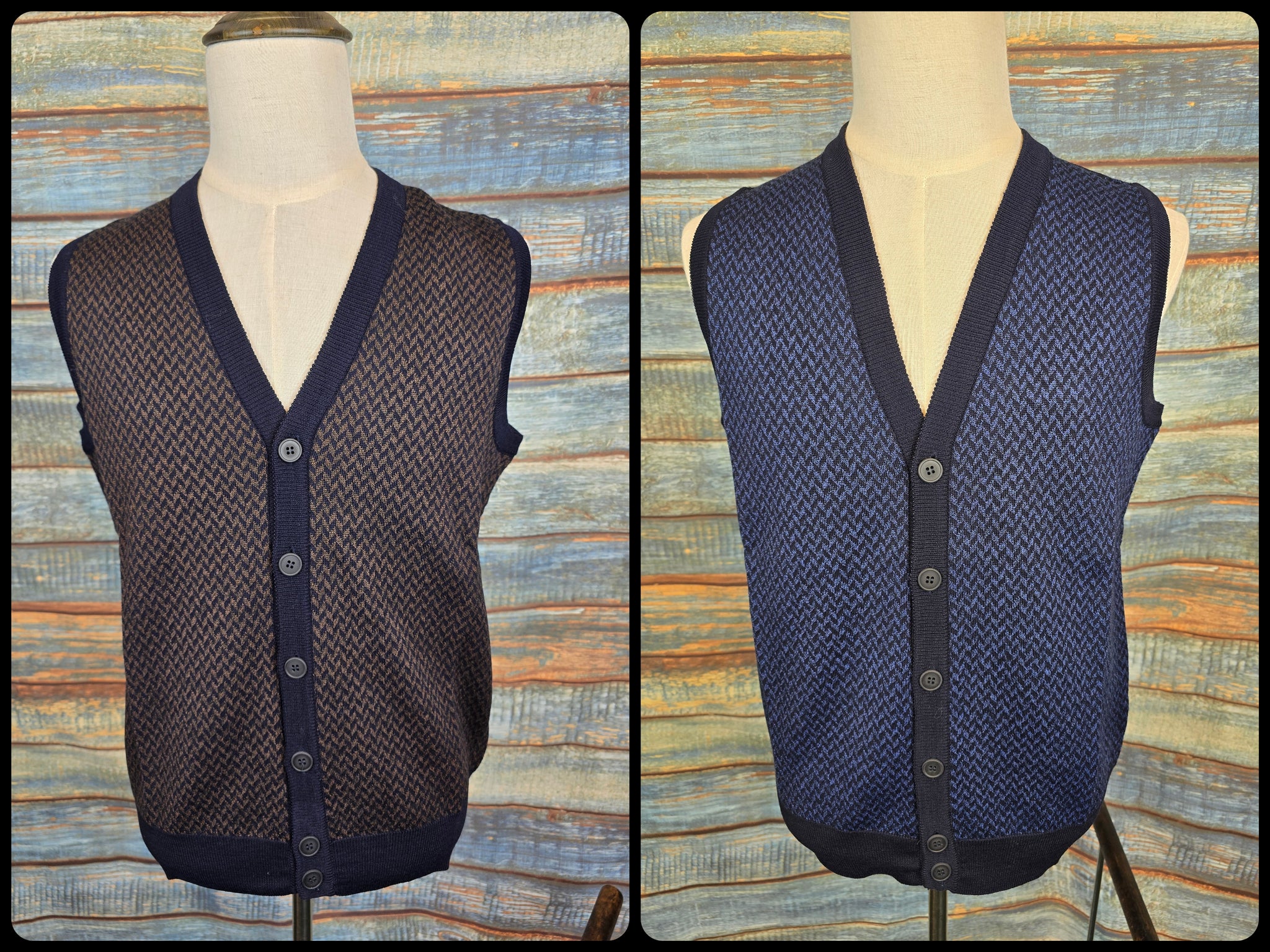 Montechiaro Fine Lambswool sleeveless cardigans