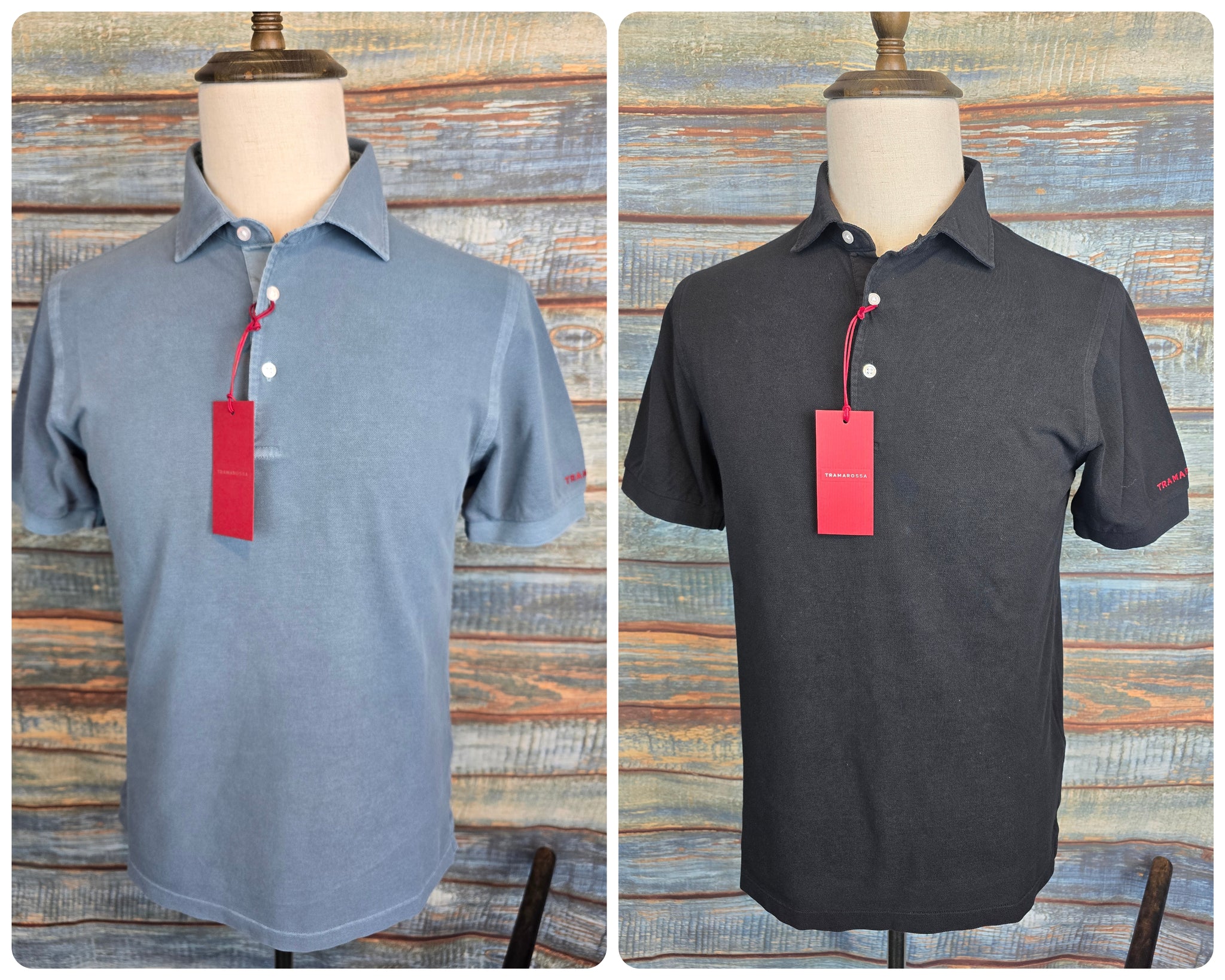 TRAMAROSSA MIKE garment washed Slim Fit Polo shirt