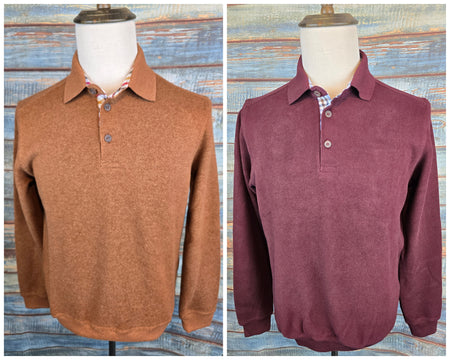 MONTECHIARO Winter Long sleeve Polo Sweatshirts