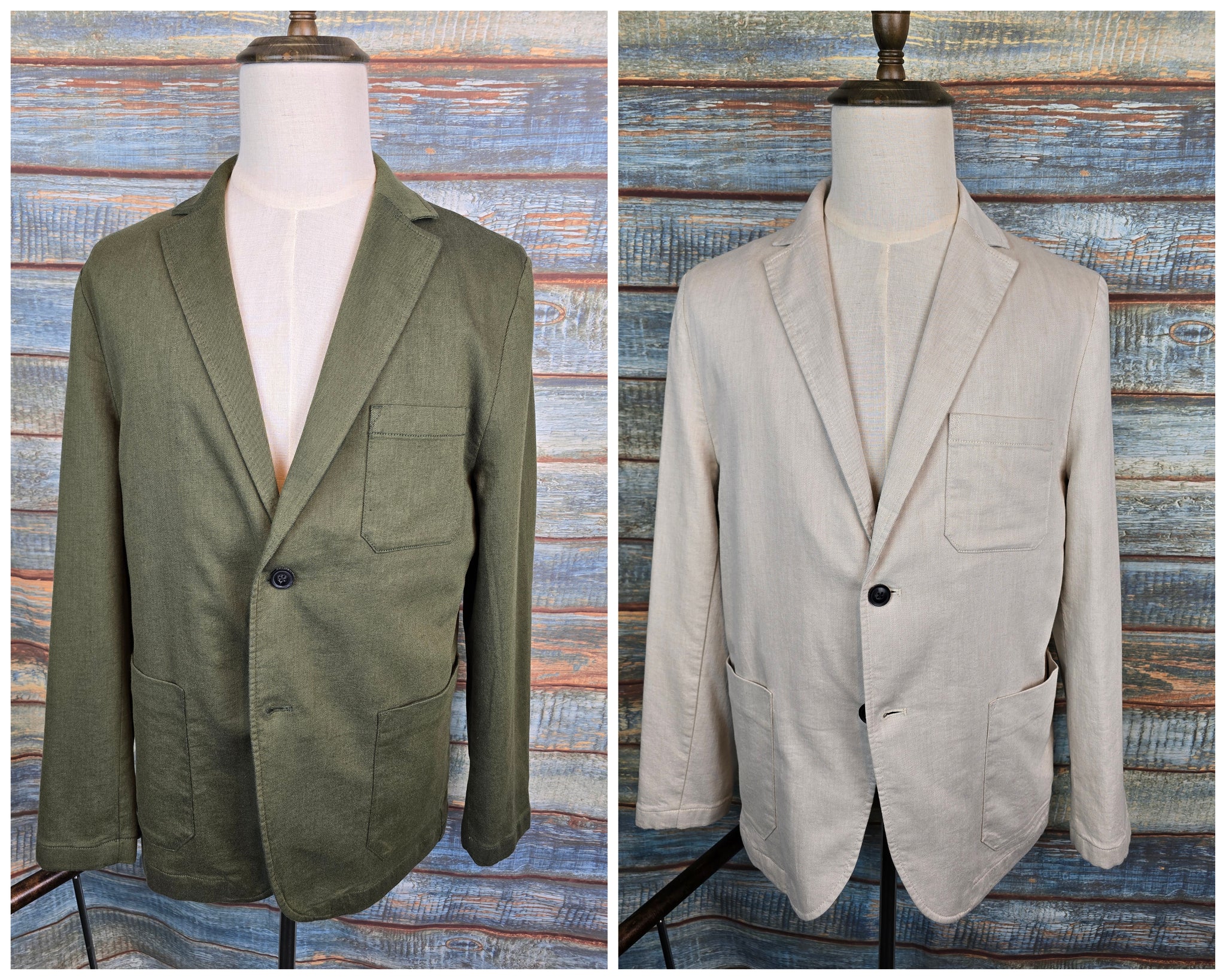 FYNCH-HATTON Cotton & Linen 2 Button Jacket