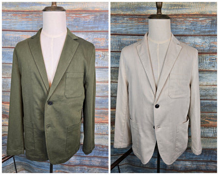 FYNCH-HATTON Cotton & Linen 2 Button Jacket