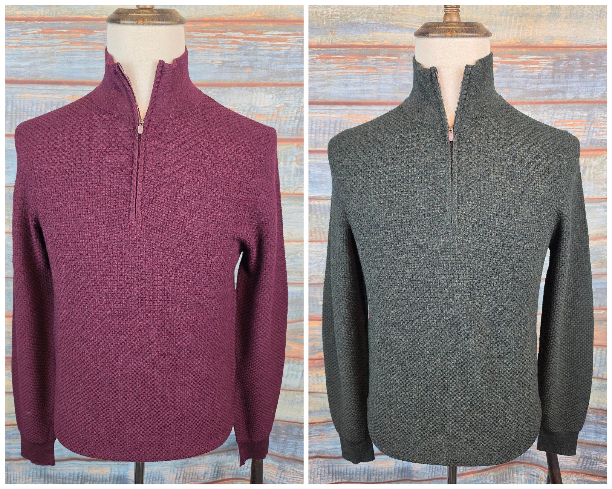 R2 - Amsterdam Merino wool half-zip Jumper