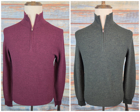 R2 - Amsterdam Merino wool half-zip Jumper