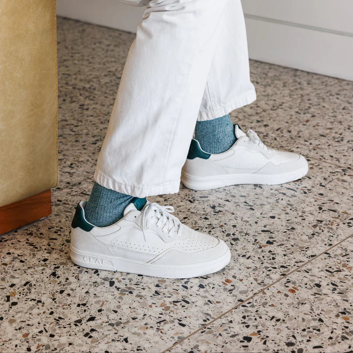 CLAE HAYWOOD White / Pine Needle Sneaker