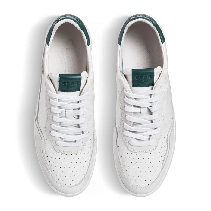 CLAE HAYWOOD White / Pine Needle Sneaker