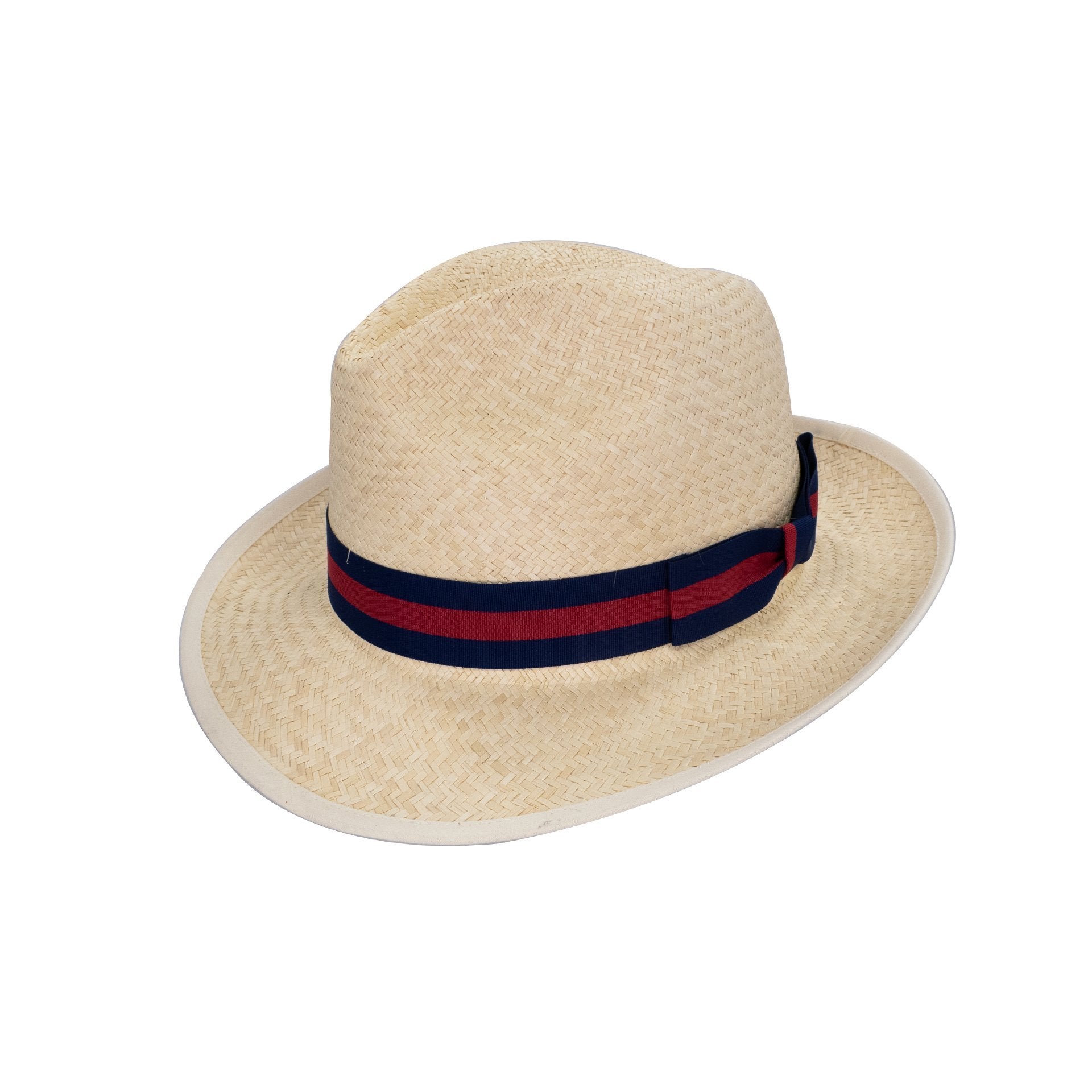 Denton Holborn Genuine Panama Hat with Striped Band