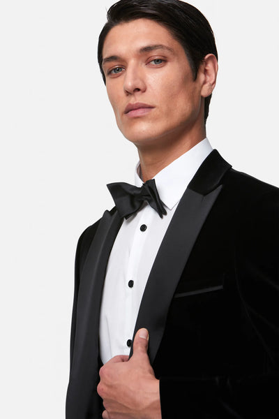 Benetti "Jasper" Black Velvet Evening Jacket