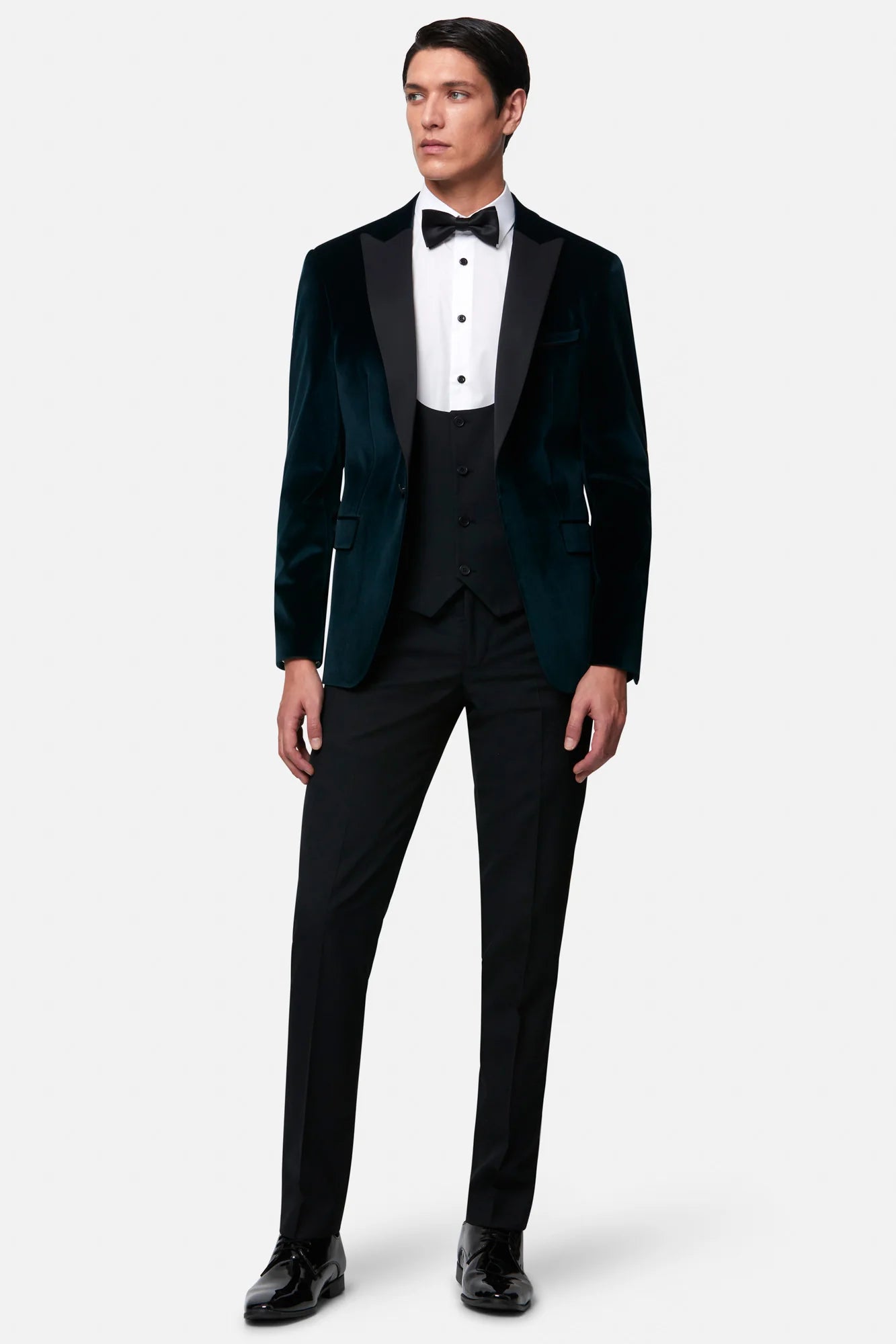 Benetti "Jasper" Emerald Green Velvet Evening Jacket